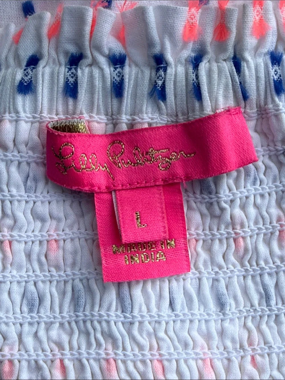 Lilly Pulitzer Ethenia Layered Pom Pom Layered Mini Skirt in Neon Clip Dot Large